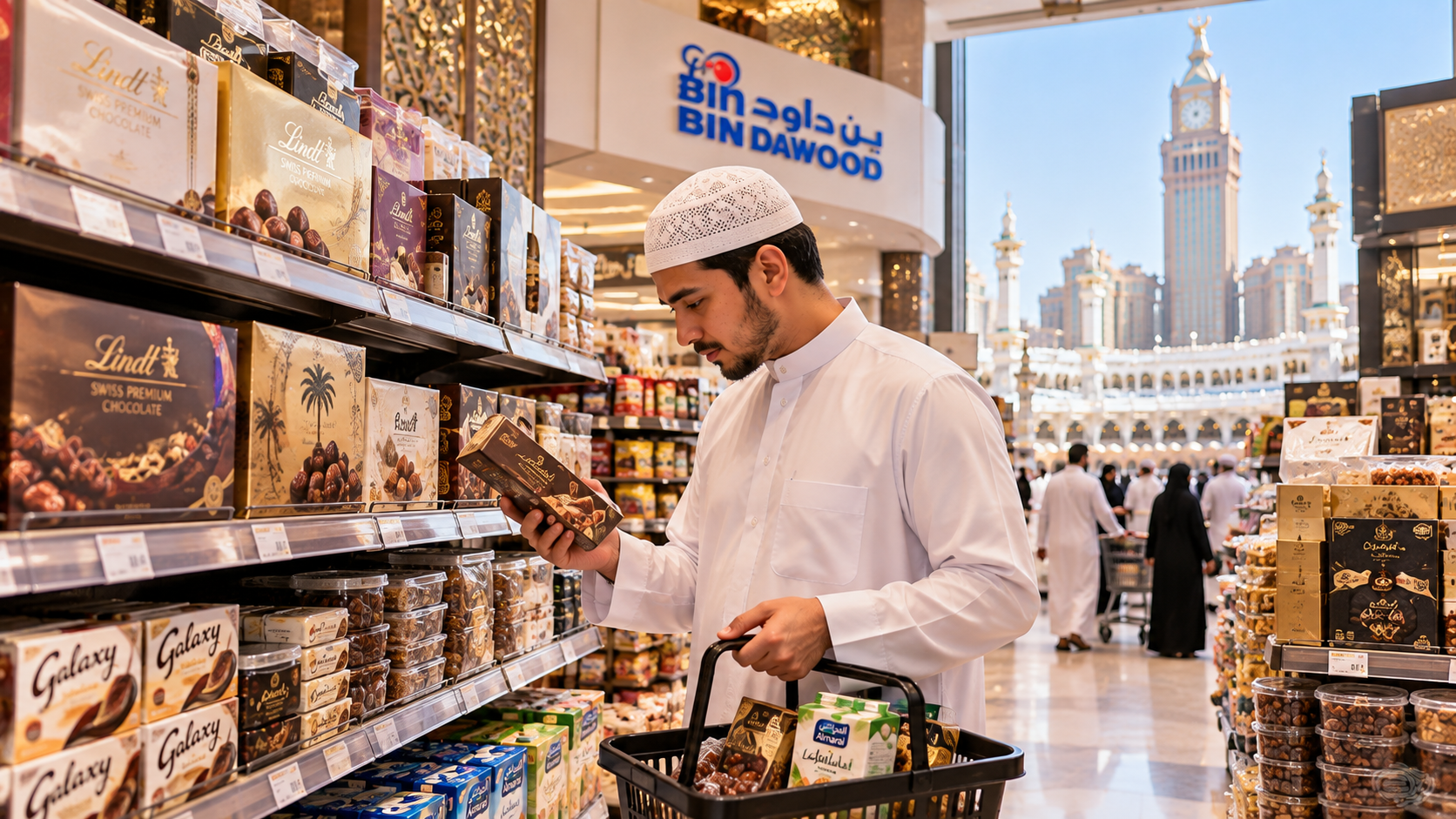 Belanja Oleh-Oleh di Mekkah Belanja oleh-oleh di Mekkah di Bin Dawood dan Abraj Supermarket